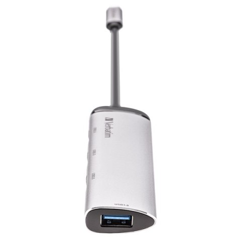 Verbatim Adapter Hub USB-C - 4xUSB-A 3.2 aluminiowy/aluminum 49147