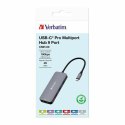 Verbatim Adapter Hub USB-C - HDMI/ 3xUSB-A/SD/microSD/2xUSB-C/Eternet aluminiowy/aluminum 32152