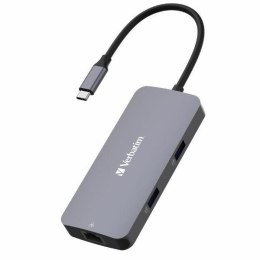 Verbatim Adapter Hub USB-C - HDMI/USB-C /Eternet/2xUSB-A 3.0 aluminiowy/aluminum 32150