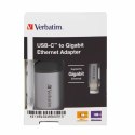 Verbatim Adapter USB-C - Ethernet aluminiowy/aluminum 49146