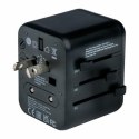Verbatim Adapter podróżny EU/UK/US2xUSB-A UTA-01 czarny/black 49543