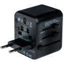 Verbatim Adapter podróżny EU/UK/US 2xUSB-A/USB-C PD 20W UTA-02 czarny/black 49544