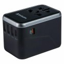 Verbatim Adapter podróżny EU/UK/US 3xUSB-A/2xUSB-C PD 61W UTA-04 czarny/black 49546