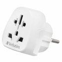 Verbatim Adapter podróżny EU/UK/USWTEU-02 biały/white 49549