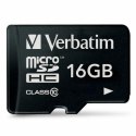 Verbatim Karta microSDHC 16GB V10czarny/black 44010