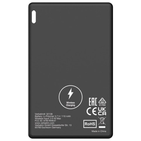 Verbatim My Finder Card Bluetooth czarny srebrny/black silver - urządzenie do śledzenia 2szt MYFCR-02BS 32140
