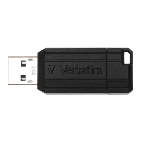 Verbatim Pendrive 64GB USB-A 2.0PinStripe czarny/black 49065