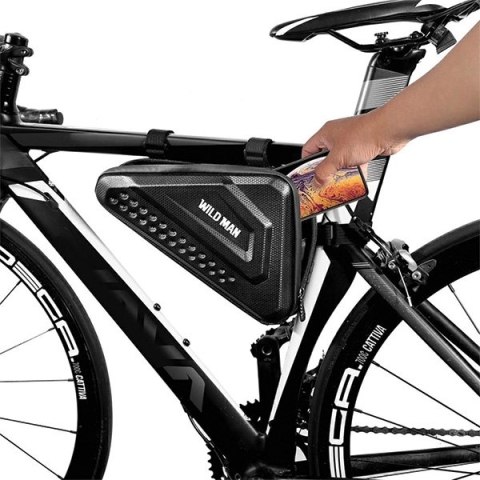 WILDMAN Etui/sakwa na ramę roweru ES19 1L uchwyt rowerowy czarna/black