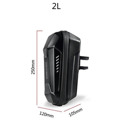 WILDMAN Etui/uchwyt na hulajnogę ES8X 2L sakwa na ramę czarna/black