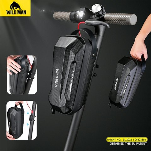 WILDMAN Etui/uchwyt na hulajnogę GD9XPlus sakwa na ramę czarna/black