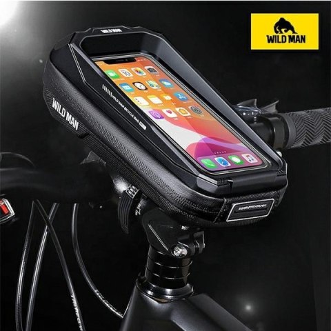 WILDMAN Etui/uchwyt rowerowy MS33 0.6L sakwa na kierownicę czarna/black