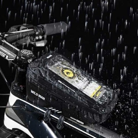 WILDMAN Etui/uchwyt rowerowy XS2 1L sakwa na ramę czarna/black