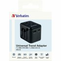 Verbatim Adapter podróżny EU/UK/US 2xUSB-A/USB-C PD 20W UTA-02 czarny/black 49544