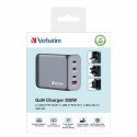 Verbatim Ładowarka sieciowa GaN 200W3xUSB-C/USB-A + Adapter EU/UK/US GNC-200 32204
