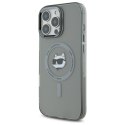 Karl Lagerfeld KLHMP16XHLSCHK iPhone16 Pro Max 6.9" czarny/black hardcase IML Metal Choupette Head MagSafe