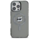 Karl Lagerfeld KLHMP16XHLSCHK iPhone16 Pro Max 6.9" czarny/black hardcase IML Metal Choupette Head MagSafe