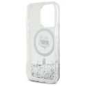 Karl Lagerfeld KLHMP16LLGCHSGH iPhone 1616 Pro 6.3" hardcase transparent Liquid Glitter Choupette Head Magsafe
