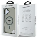 Karl Lagerfeld KLHMP16SHLSKIK iPhone 6.1" czarny/black hardcase IML Metal Karl Head MagSafe