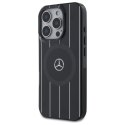 Mercedes MEHMP16L23HRSK iPhone 16 Pro 6.3" czarny/black hardcase MB Double Layer Crossed Lines MagSafe