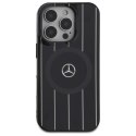 Mercedes MEHMP16L23HRSK iPhone 16 Pro 6.3" czarny/black hardcase MB Double Layer Crossed Lines MagSafe