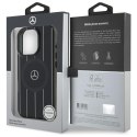 Mercedes MEHMP16L23HRSK iPhone 16 Pro 6.3" czarny/black hardcase MB Double Layer Crossed Lines MagSafe