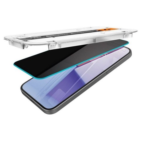 Spigen Glas.TR iPhone 15 6.1""EZ FIT" 2 szt. privacy szkło hartowane prywatyzujące AGL06905