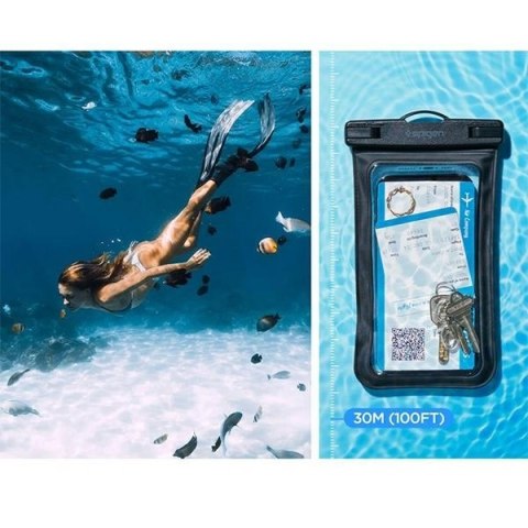 Spigen Waterproof Case A601 UniversalCzarny/Black AMP04525