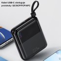 USAMS Powerbank PB69 10000mAh 22.5W QC3.0+PD Fast Charge Digital Display czarny/black 10KCD18601 (US-CD186)