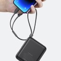 USAMS Powerbank PB69 10000mAh 22.5W QC3.0+PD Fast Charge Digital Display czarny/black 10KCD18601 (US-CD186)