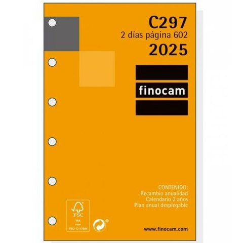 Kartki do dziennika Finocam CLASSIC C297 602 2025 7,3 x 11,4 cm