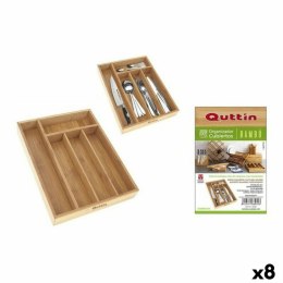 Organizer na Sztućce Quttin Bambus 34 x 26 x 4 cm (8 Sztuk)