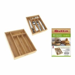 Organizer na Sztućce Quttin Bambus 34 x 26 x 4 cm (8 Sztuk)