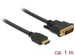 DELOCK KABEL HDMI (M) -> DVI-D (M)(24+1) 1M DUAL LINK 85652