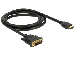 Kabel DELOCK 85583 (DVI-D (Single link) M - HDMI M; 1,5m; kolor czarny)