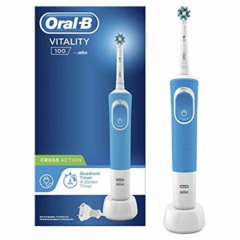 Elektryczna Szczoteczka do Zębów + Część Zapasowa Oral-B D100 VITALITY (1)