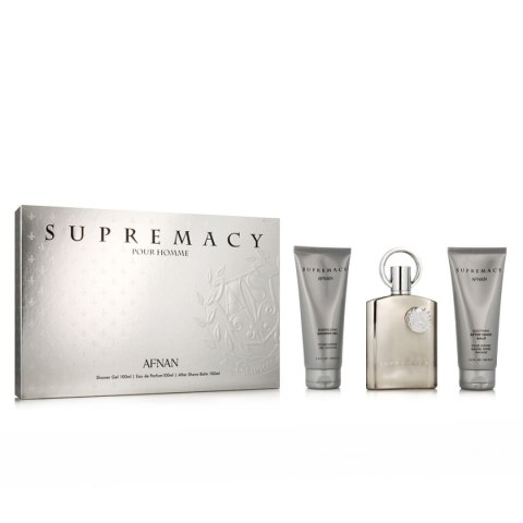 Zestaw Perfum dla Mężczyzn Afnan Supremacy Silver EDP 3 Części