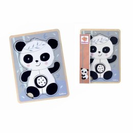 Drewniane Puzzle dla Dzieci Eichhorn Panda 6 Części