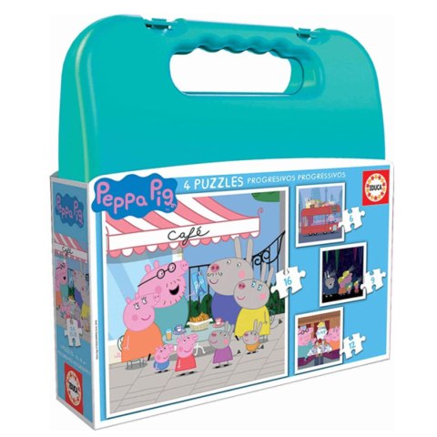 Zestaw 4 Puzzli Educa PEPPA PIG 36 cm (6-9-12-16 pcs)