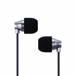 3MK Wired Earphones Jack 3,5 mm słuchawki douszne czarny/black Jack 3,5mm