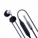 3MK Wired Earphones Jack 3,5 mm słuchawki douszne czarny/black Jack 3,5mm