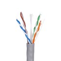 Kabel sieciowy Lanberg LCU6-12CU-0305-S (UTP; 305m; kat. 6; kolor szary)