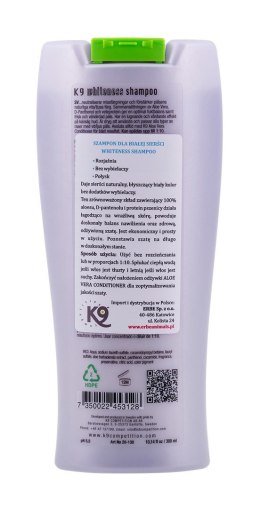 Nature's Protection K9 Whiteness Shampoo 300 ml