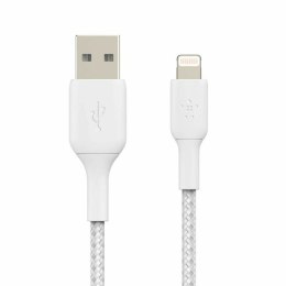 Kabel USB do Lightning Belkin CAA002BT1MWH Biały 1 m