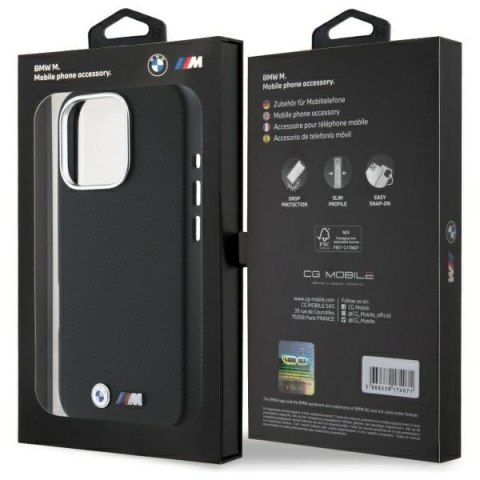 BMW BMHCP16X23PUFWKEV iPhone 16 Pro Max6.9" czarny/black hardcase M Edition Kevlar wrapped metal