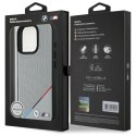 BMW BMHMP16X23PUPDG iPhone 16 Pro Max 6.9" szary/grey hardcase M Perforated Tricolor Line MagSafe