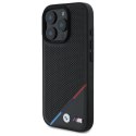 BMW BMHMP16X23PUPDK iPhone 16 Pro Max 6.9" czarny/black hardcase M Perforated Tricolor Line MagSafe