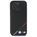 BMW BMHMP16X23PUPDK iPhone 16 Pro Max 6.9" czarny/black hardcase M Perforated Tricolor Line MagSafe