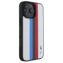 BMW BMHMP16X23PUPTH iPhone 16 Pro Max 6.9" biały/white hardcase M Perf. Tricolor Printed Stripes MagSafe