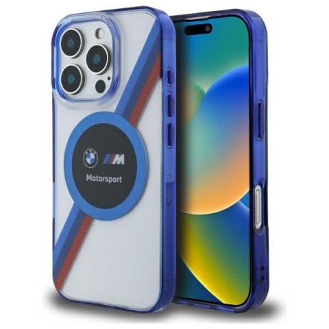 BMW BMHMP16L23HTPUT iPhone 16 Pro 6.3" przezroczysty/transparent hardcase Motorsport IML Circle MagSafe