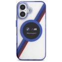 BMW BMHMP16S23HTPUT iPhone 16 6.1" przezroczysty/transparent hardcase Motorsport IML Circle MagSafe